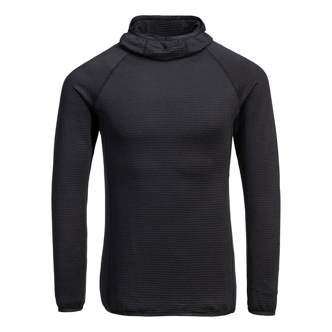Waffel Fleece Kapuzenshirt