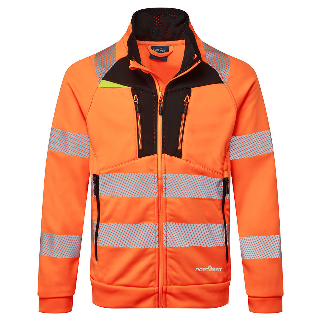 DX4 Hi-Vis Sweatjacke mit Kragen Klasse 1