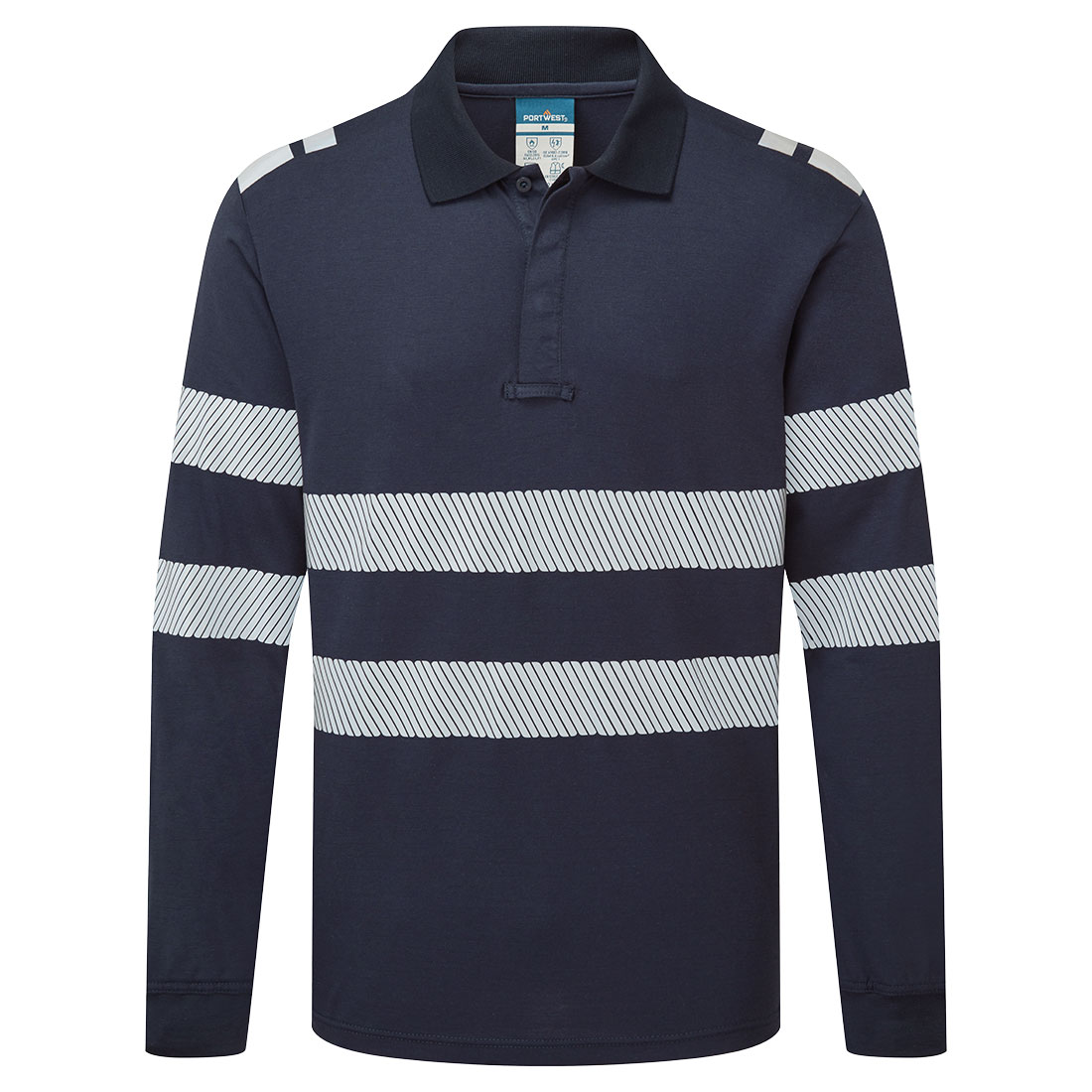 PW3 Modaflame Knit FR Poloshirt Langarm
