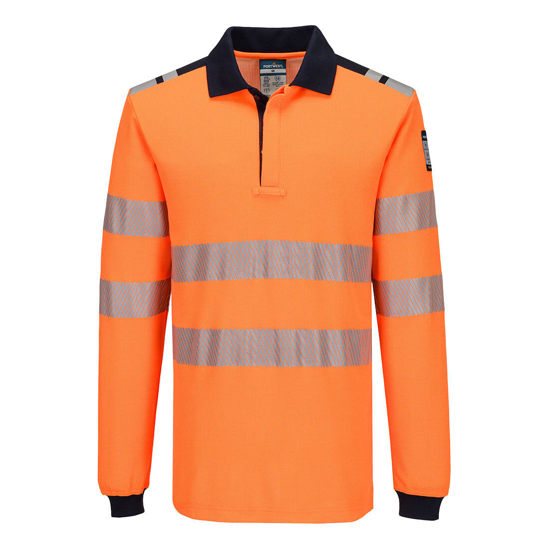 PW3 Modaflame Knit FR Poloshirt Langarm
