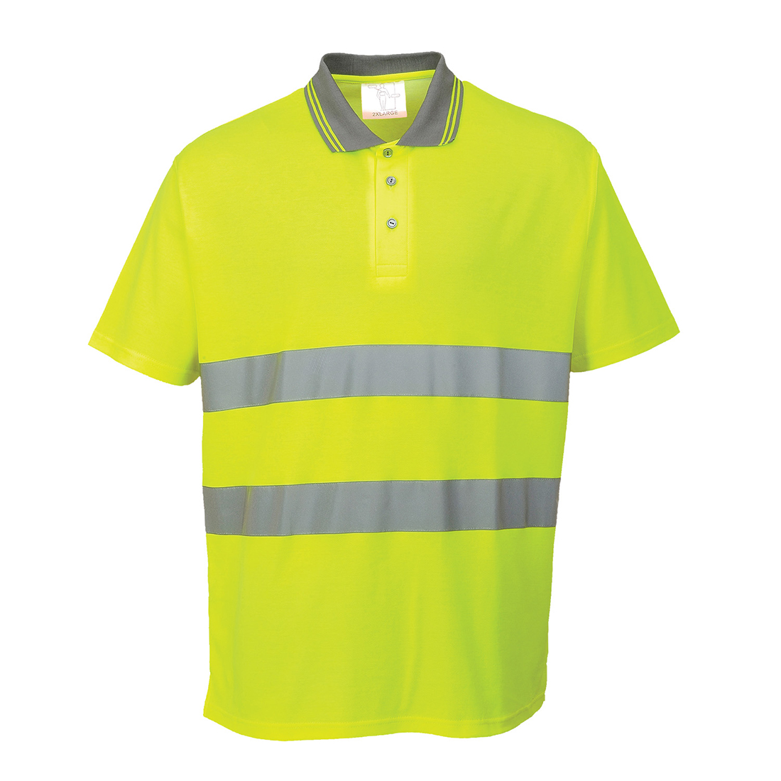 Hi-Vis Cotton Comfort Poloshirt kurzarm