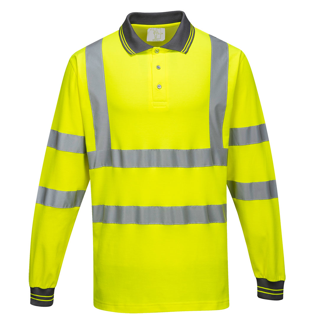 Hi-Vis Cotton Comfort Poloshirt langarm